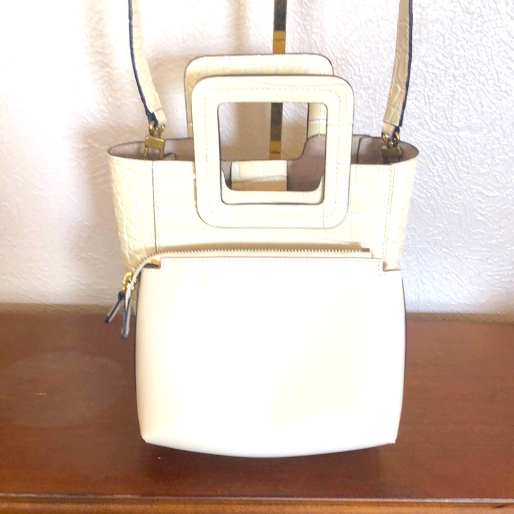 STAUD Leather Crossbody Bag with Adjustable Strap + Insert bag - Picture 6 of 11